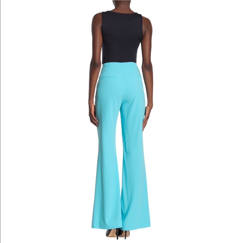 alice + olivia Blue High Waist Wide Leg Pants NWT - Picture 3 of 8